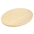 thumbnail image 3 of BambooMN Heavy Duty Premium Oval Shaped Cutting and Serving Board - 17" x 13" x 0.75" - Grooved/Flat - 1 Piece, 3 of 9