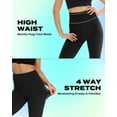 thumbnail image 4 of ZENFLEX Capri Leggings for Women - Tummy Control Black Leggings with Pockets High Waisted Yoga Pants Workout Cycling Leggings, 4 of 6