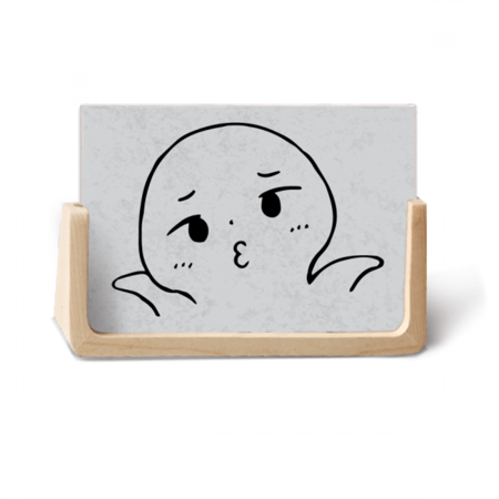 Helpless Pout What Face Cartoon Photo Wooden Photo Frame Tabletop Display