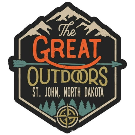 

St. John North Dakota The Great Outdoors Design 4-Inch Magnet