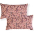 thumbnail image 2 of Elegant Comfort Luxury 1500 Series Soft Bed Sheets Paisley Pattern - Wrinkle & Fade Resistant, 6-Piece Set, Full, Paisley Coral, 2 of 4