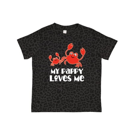 

Inktastic My Pappy Loves Me Grandchild Beach Crab Gift Toddler Boy Girl T-Shirt