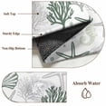thumbnail image 6 of Round Rugs 3Ft, Sage Green Coastal Round Area Rug Washable Indoor Throw Carpet, Summer Beach Starfish Coral Nautical Small Non Slip Circle Rug for Bedroom Living Room Home Decor Aesthetic, 6 of 8