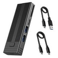 thumbnail image 1 of 10Gbps M.2 NVME SATA SSD Enclosure Adapter Case USB 3.2 Gen2 Hub M-Key B+M Key TAPDRA Spare Part, 1 of 4