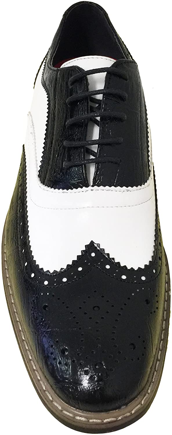 Men's Dress Shoes Wingtip Lace Up Brogue Oxfords Casual - image 3 of 5