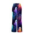 thumbnail image 6 of Domzest Halloween Pajama Pants for Women Halloween Graphic Wide Leg Sleepwear Drawstring Elastic Waisted Funny Pj Bottoms Multicolor XXL, 6 of 6