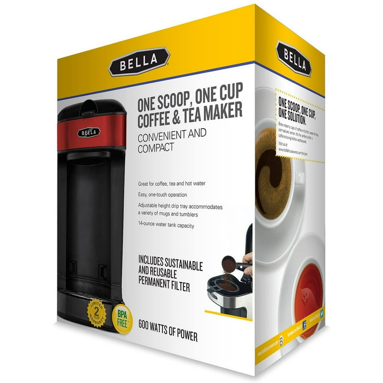 Bella Single-Serve Coffee Maker with Water Tank