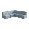 thumbnail image 1 of Assemble Modular 5 Seater L Shaped Sectional Lounge Sofa in Mist Fabric, 1 of 8