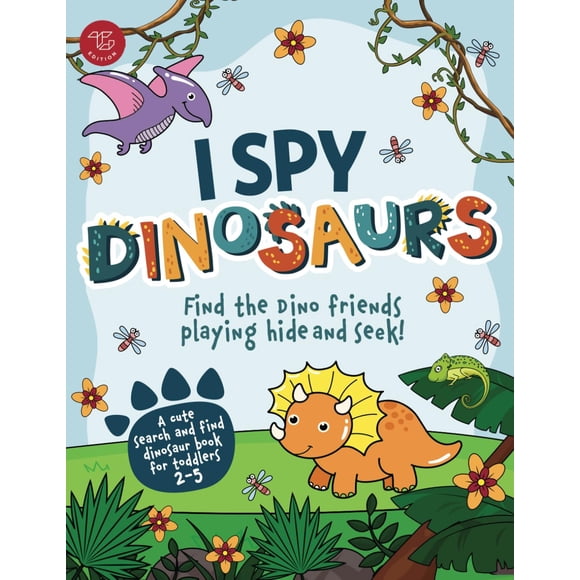 Libro TG Edition I Spy Dinosaurios Busca y Encuentra para Niños Pequeños