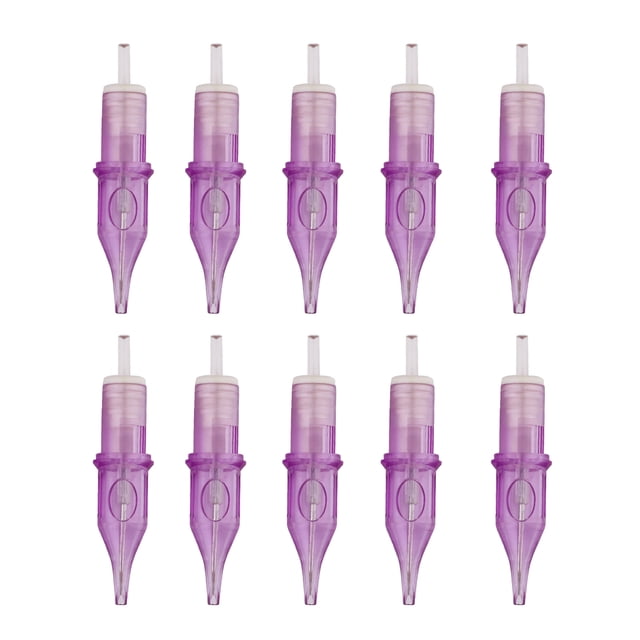 TFixol 10 piezas 5RM tatuaje cartucho agujas tubos mano Poke esterilizado TFixol Aguja de tatuaje