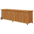 thumbnail image 4 of vidaXL Boîte de Rangement de Jardin avec Roues 150x50x58 cm Bois Massif Acacia, 4 of 5