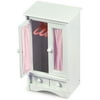 Badger Basket Doll Clothing Armoire with Hangers for Dolls up to 22 inches - White