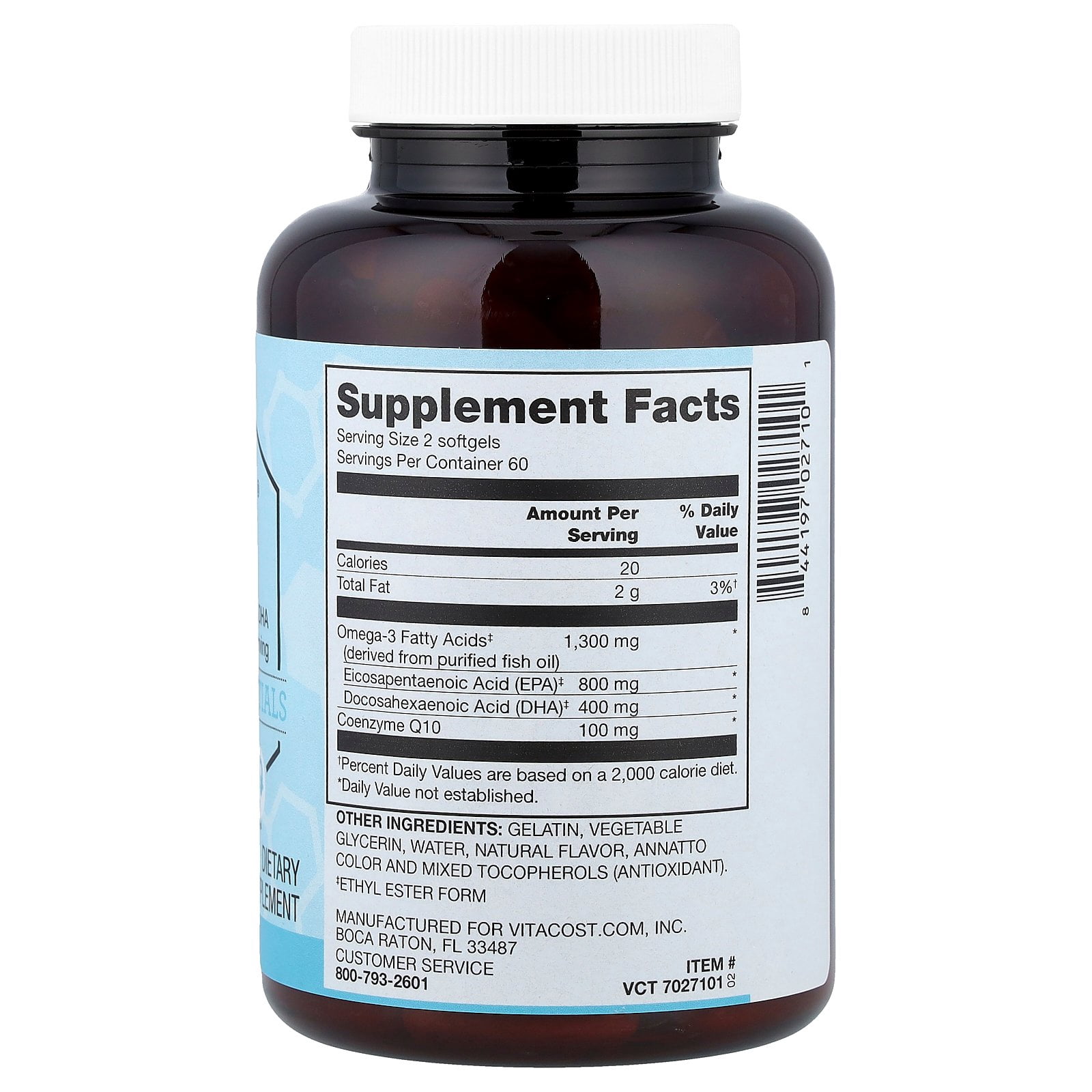 Vitacost Synergy®, Mega EFA® + CoQ10, 120 Softgels