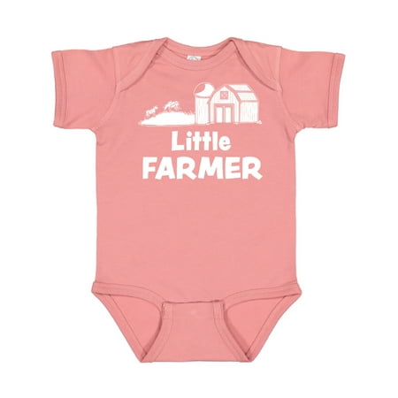 

Inktastic Little Farmer Barn Silo and Cows Gift Baby Boy or Baby Girl Bodysuit
