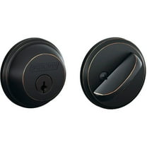 Schlage JD60V716 ABRZ 1 Cylinder DEADBOLT, Aged Bronze