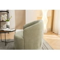 thumbnail image 5 of 360 Degree Chenille Swivel Chair, Modern Barrel Club Armchair with Metal Base for Living Room Bedroom,  Light Green, 5 of 7