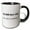 Black/White, variant on 3drose, 33,968 Days Old but Whos Counting, 11oz Two-tone Black Mug