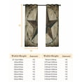 thumbnail image 6 of Fsddascl Vintage Farmhouse Blackout Curtains for Bedroom/Living Room, Thermal Insulated Kitchen Curtains, Rustic Western Texas Star Shabby Art Grommet Darkening Window Treatment Drapes 52"x72"x2, 6 of 6