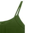 thumbnail image 3 of Brilliant Womens Tank Tops Plus Size Women's Summer Casual Loose Solid Color Suspender Vest Suspender Top (Green,L), 3 of 4