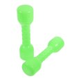 thumbnail image 1 of FONDOTIN 2Pcs Training Dumbbells Green ABS Strength Training Exercise Childhood Development, 1 of 7