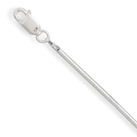 Sterling Silver 30 Inch Italian Snake Chain Necklace 1.5mm Wide With Lobster Clasp