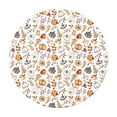 thumbnail image 2 of Fall Thanksgiving Round Table Cloth 48 Inch Orange Pumpkin Maple Leaves Table Cover for Party Picnic Dinner Decor, 2 of 6