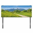 thumbnail image 3 of Landscape Headboard, Wildflowers in the Alps and Snow-capped Mountains National Park Bavaria Germany, Upholstered Decorative Metal Bed Headboard with Memory Foam, Full Size, Yellow Green, by Ambesonne, 3 of 4