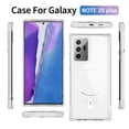 thumbnail image 3 of SaniMore for Samsung Galaxy Note 20 Ultra Magnetic Case, [Wireless Charging] Crystal-clear Rugged PC Back Back Skin-feel Shockproof Strong Drop Resistant Slim Shell Car Mount, Clear, 3 of 8