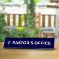 thumbnail image 4 of Pastor's Office 2 x 10" Desk Sign with Aluminium Frame | Church Leader Role and Titles, 4 of 8