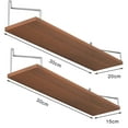 thumbnail image 6 of Pebbuoy Bathroom Wall Storage Rack Two-way Installation Punch-free Great Load Bearing Floating Book Shelf Living Room Ornament Perfume Display Stand Kitchen Spice Organizer, 6 of 7