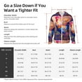 thumbnail image 5 of Kdxio Rooster Oil Painting Print Women Men Sun Protection UPF 50+ Jackets Zip Up Long Sleeve Hoodie Hiking Lightweight with Pockets, 5 of 7