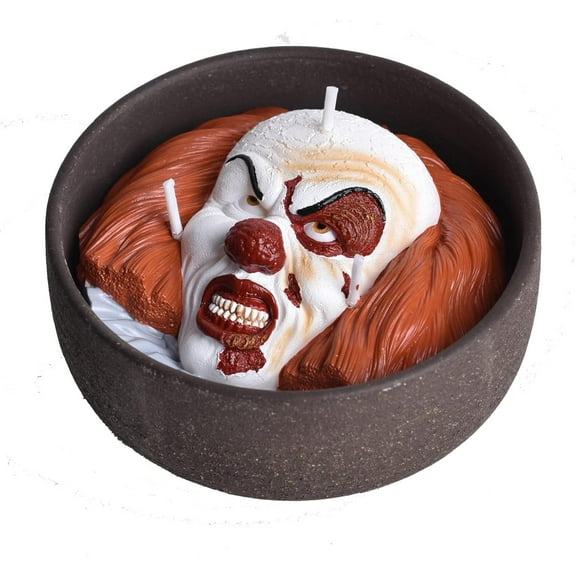 Halloween Clown Bowl Scented Candle Terrifying Home Decoration