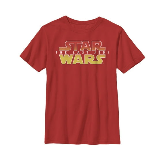 Boy's Star Wars The Last Jedi Logo  Graphic Tee Red X Large