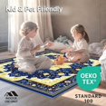 thumbnail image 4 of ODIKA 8'x10' Machine Washable Non-Slip Area Rug, Inspired Diameter Design High Traffic Rug, Blue, 124061, 4 of 7