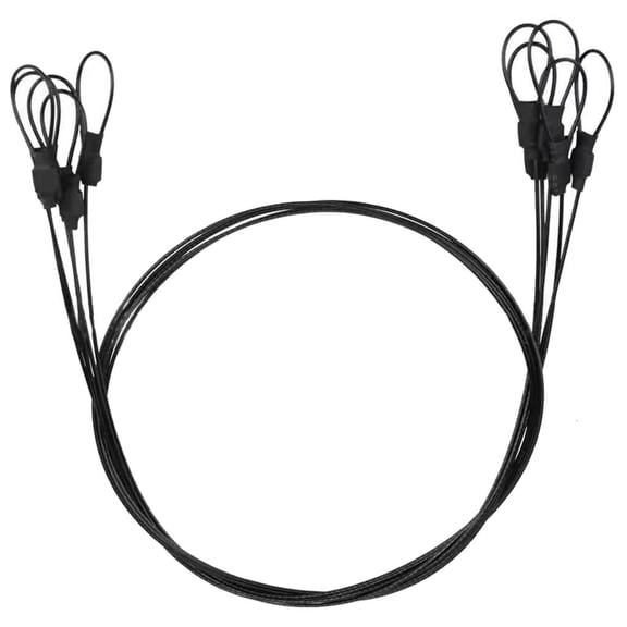 YIEMEEN Stainless Steels Looped Cable Braided Safety Cable Wire with Double Looped End