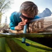 Lifestraw Personal Water Filter for Travel, Hiking, Camping and Survival - Blue