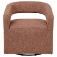 thumbnail image 4 of Coaster Westhill Contemporary Fabric Swivel Accent Chair in Berry, 4 of 11