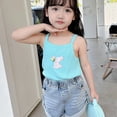 thumbnail image 4 of Camisetas sin mangas para niñas pequeñas, Tops de algodón para niños de 1 a 6 años, ropa interior para niños, camisola para niños pequeños, camiseta sin mangas de verano 2024, 4 of 5