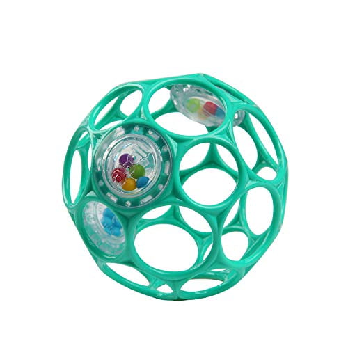 Bright Starts Oball Rattle, Teal 3-Pack photo 1