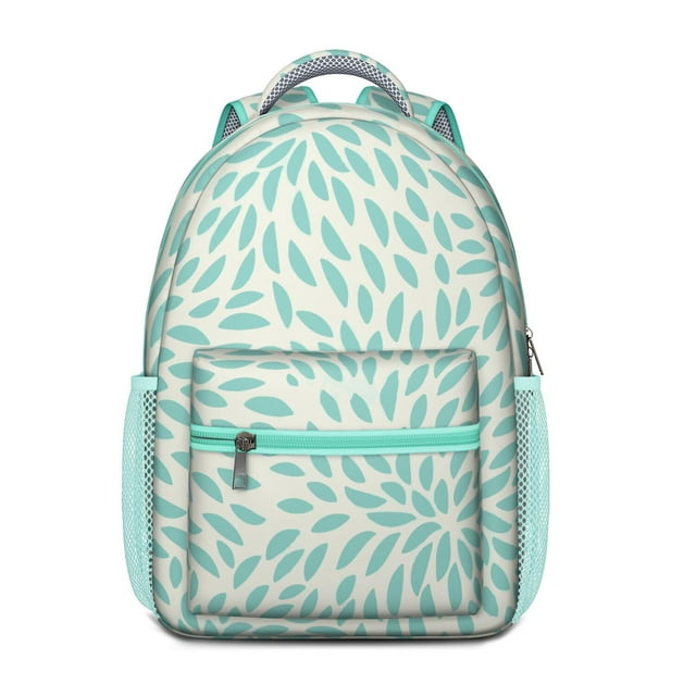 Wildflower and Butterfly Illustration Backpack - Lightweight Breathable Student Backpack