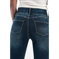 thumbnail image 6 of 1822 Denim Oretha High-Rise Jeans for Women: Dark Blue Stretchy Waist, Premium Contour Fit Stretch Denim, 6 of 8