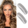 thumbnail image 1 of Almohadilla para el cabello esponjosa invisible, almohadilla para la cabeza con forma de bocanada, almohadilla para el cabello esponjosa invisible, pinza para el cabello sintética, para realzar el cab, 1 of 7