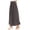 Charcoal, variant on Women's Casual Solid Flare A-line Long Skirt with Elastic Waistband