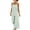 Mint Green, variant on YYV Overalls for Women Cotton Linen Jumpsuit Casual Round Neck Striped Sleeveless Romper with Pockets for Summer Spring Blue S