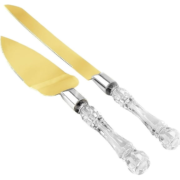 2-Piece Cake Cutter and Pie Spatula, Stainless Steel Cake Serving Set
