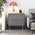 thumbnail image 4 of CosmoLiving by Cosmopolitan Elizabeth Nightstand, Graphite Gray, 4 of 11