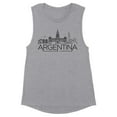 thumbnail image 1 of Skyline Argentina Women's Muscle Tank 2X-Large Heather Grey, 1 of 5