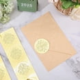thumbnail image 6 of 100Pcs Baroque Pattern Gold Foil Embossed Stickers - Self Adhesive Gold Foil Embossed Certificate Seals for Envelope Invitation Letter, 6 of 8