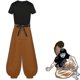 thumbnail image 2 of Jujutsu Kaisen Fushiguro Toji Halloween Carnaval Cosplay Set, 2 of 5