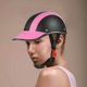 thumbnail image 5 of Casco de moto estilo gorra de béisbol de media cara con visera, 5 of 8